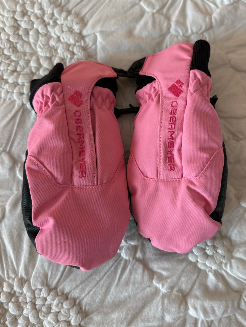 Obermeyer Kids Pink Ski Mittens